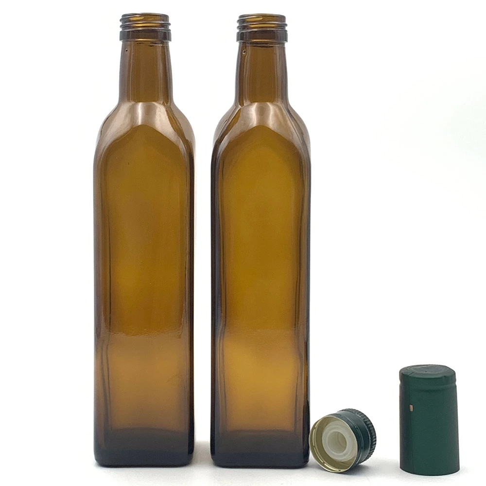 Toptan 500ml Yeşil Zeytinyağı Şişeleri Cam Marasca 2 Toptan 500 ml Antik Yeşil Cam Zeytinyağı Şişesi