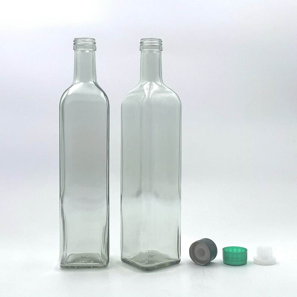 Bulk 750ml Marasca Fles 3 Groothandel in 750 ml heldere glazen olijfoliefles