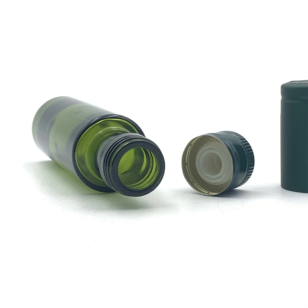Круглая бутылка для оливкового масла 100 мл – антично-зелёный / тёмно-зелёный | Оптовая продажа с завода 4 100 мл темно-зеленая круглая бутылка для оливкового масла с крышкой